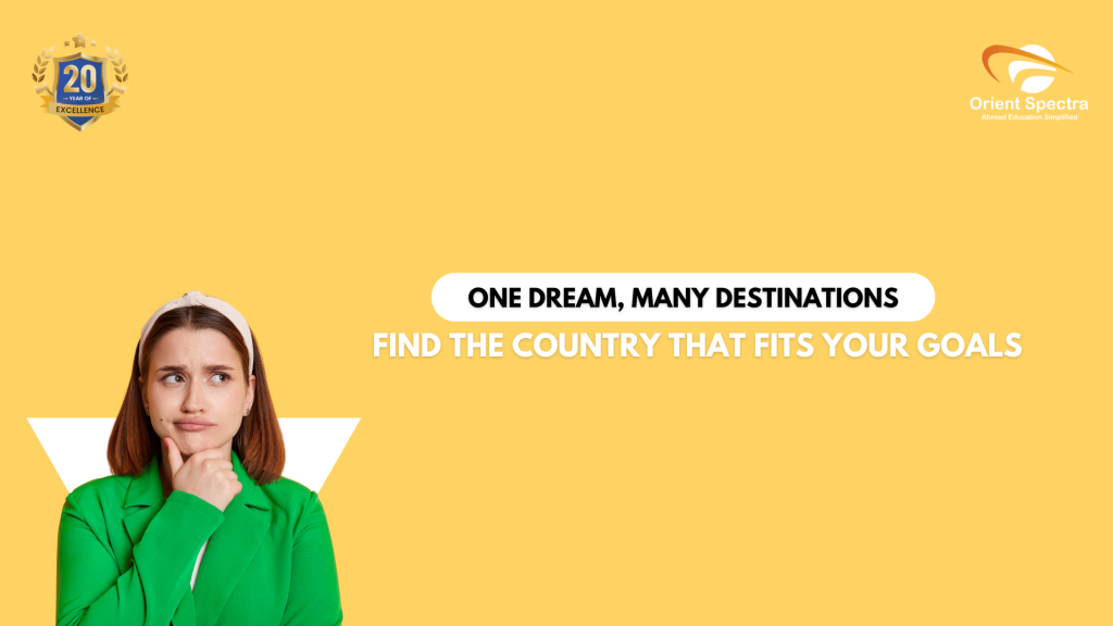 Study abroad with Orient Spectra , Choose the right country with Orient Spectra